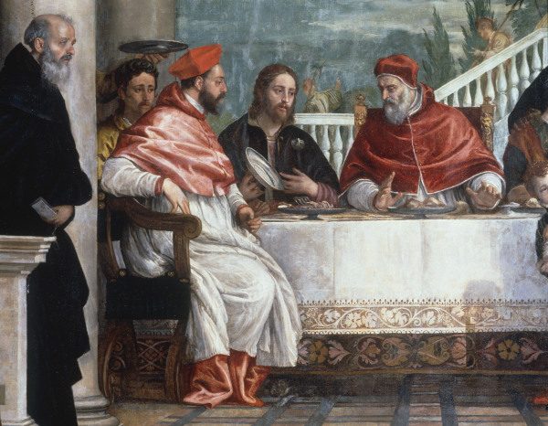 P.Veronese / Banquet of Gregory th.Great from Veronese, Paolo (aka Paolo Caliari)
