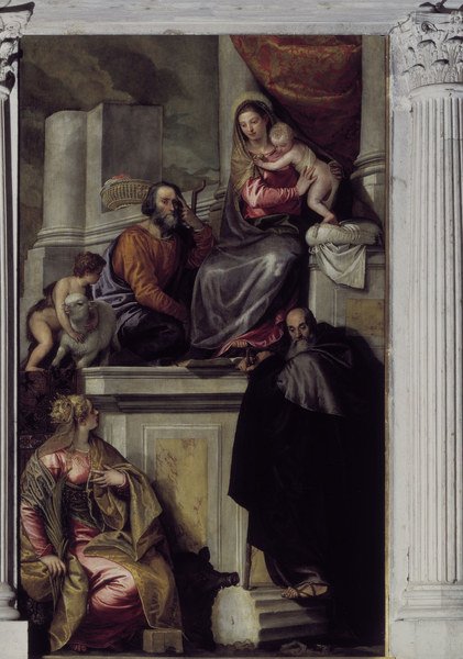 Madonna, Child & Saints / Veronese from Veronese, Paolo (aka Paolo Caliari)