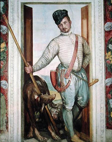 Self Portrait in Hunting Costume from Veronese, Paolo (aka Paolo Caliari)