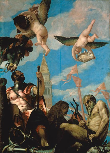 Veronese / Mars and Neptune from Veronese, Paolo (aka Paolo Caliari)