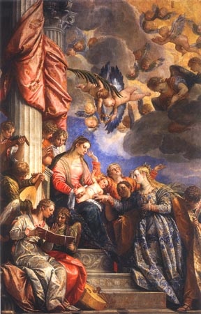 Mystical wedding of holy Katharina from Veronese, Paolo (aka Paolo Caliari)