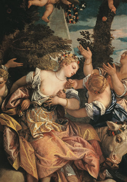 The Rape of Europa  (detail of 60256) from Veronese, Paolo (aka Paolo Caliari)