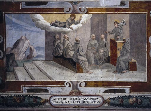 Der Heilige Franziskus erscheint den Bruedern in Arles from Vetralla Latium
