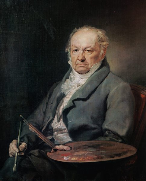 The painter Francisco José de Goya. from Vicente López y Portaña