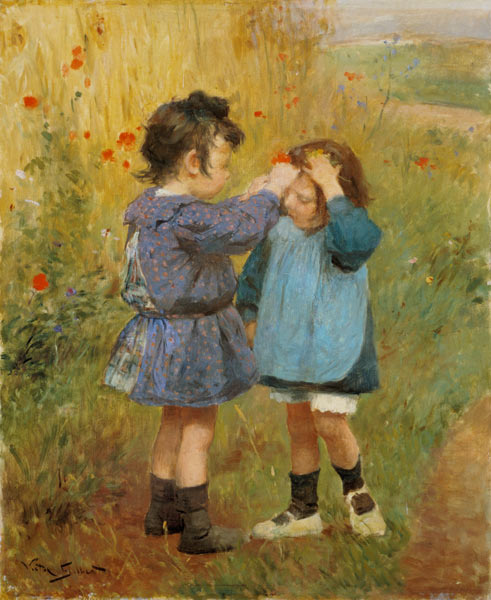 A little flower for the little sister from Victor Gabriel Gilbert