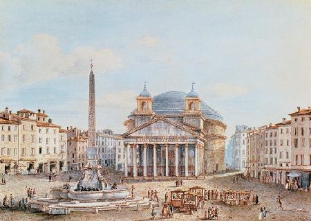 View of the Pantheon, Rome  on
