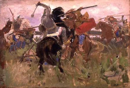 Battle between the Scythians and the Slavonians from Victor Mikhailovich Vasnetsov