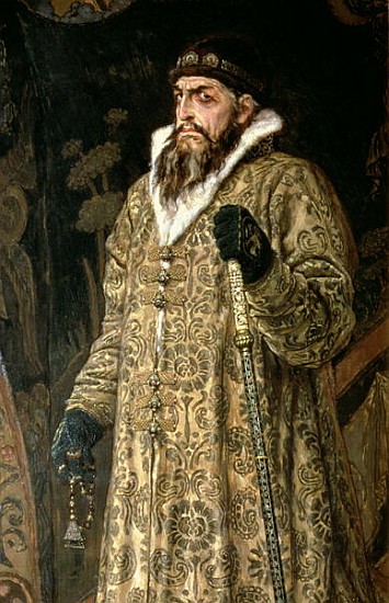 Tsar Ivan IV Vasilyevich ''the Terrible'' (1530-84) 1897 (detail of 89327) from Victor Mikhailovich Vasnetsov