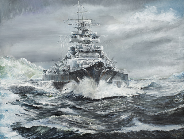 Bismarck off Greenland coast 23rd May 1941 from Vincent Alexander Booth