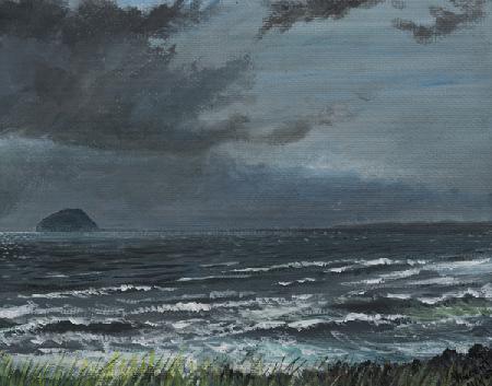 Approaching Storm over Ailsa Craig