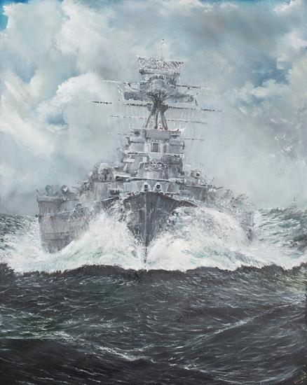 HMS Hood heads for Bismarck 23rd May 1941