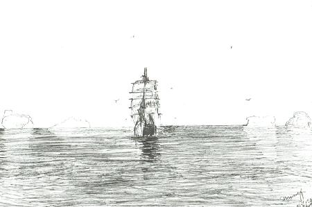 Terra Nova under sail