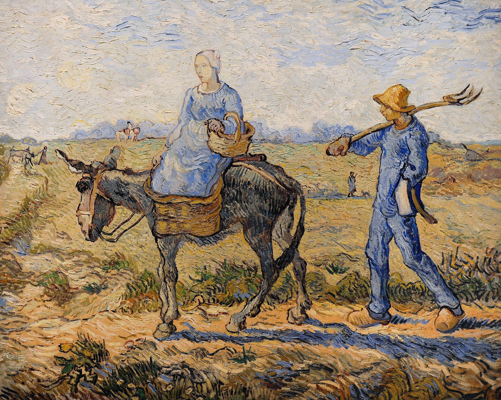 Morning: Going out to Work from Vincent van Gogh