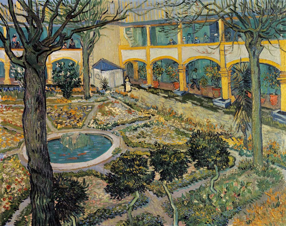 The Asylum Garden at Arles from Vincent van Gogh