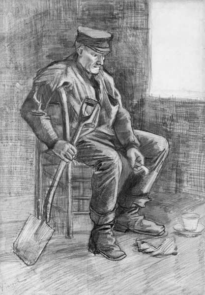 Man with a Spade Resting from Vincent van Gogh