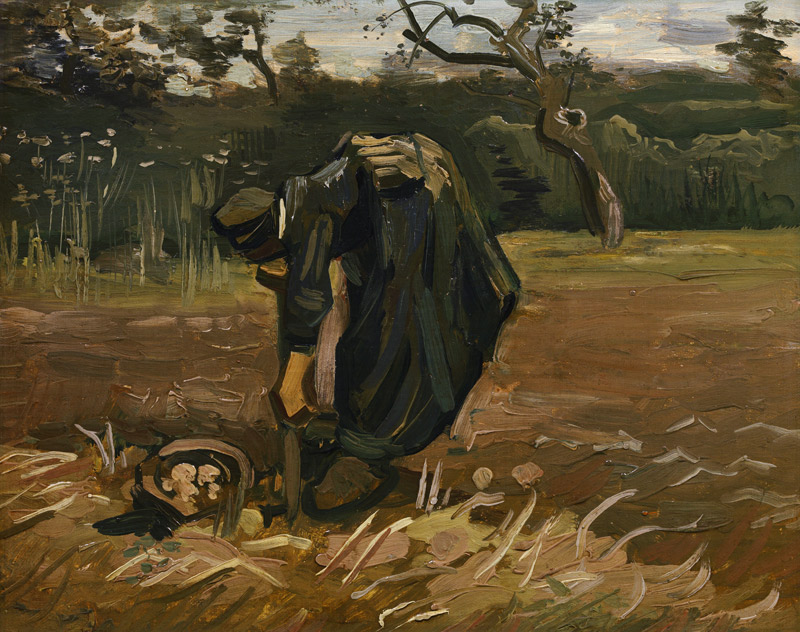 Gogh/Peasant woman digging potatoes/1885 from Vincent van Gogh