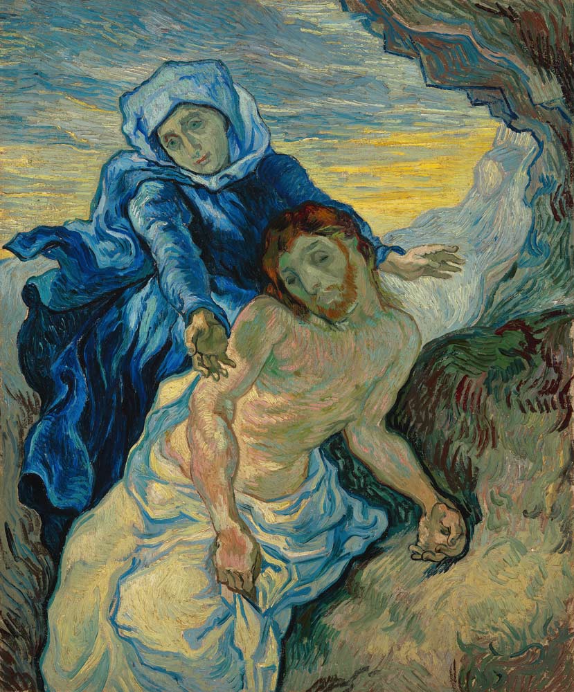 Van Gogh after E.Delacroix, Pietà from Vincent van Gogh