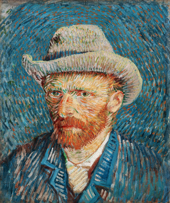 Self Portrait with Grey Hat from Vincent van Gogh