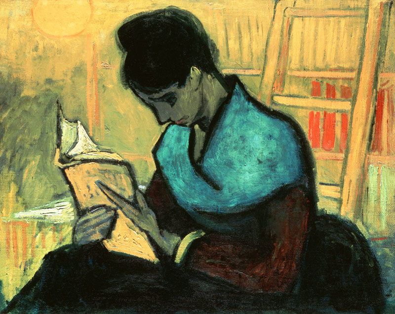 The novel reader from Vincent van Gogh
