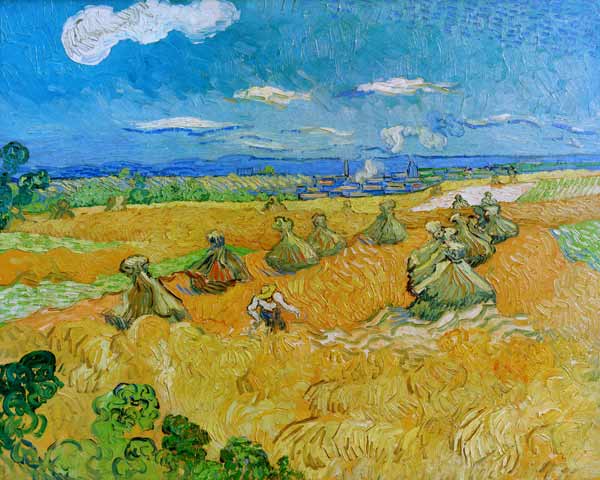 V.v.Gogh, Wheat Field w.Reaper/Ptg./1890 from Vincent van Gogh