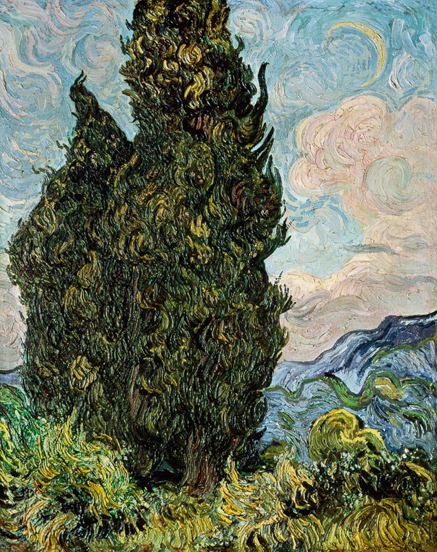 Cypresses from Vincent van Gogh