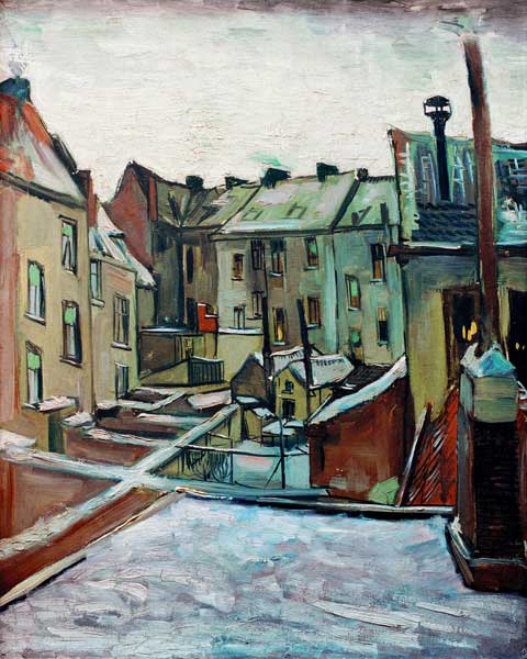 v.Gogh /Backyards in Antwerp/Paint./1885 from Vincent van Gogh