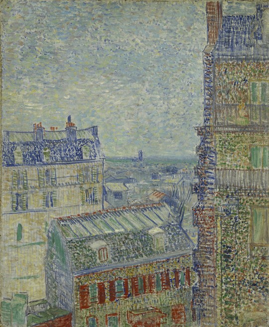 View of Paris from Theo's apartment in the rue Lepic from Vincent van Gogh