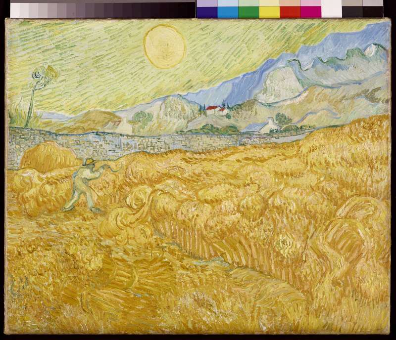 Die Ernte, Kornfeld mit Schnitter (La moisson) from Vincent van Gogh