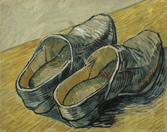 A pair of leather clogs from Vincent van Gogh