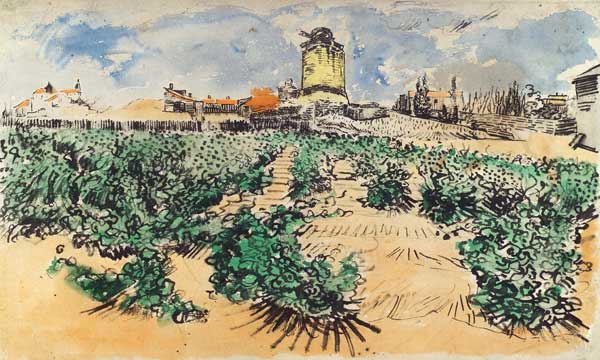 The mill of Alphonse Daudet from Vincent van Gogh