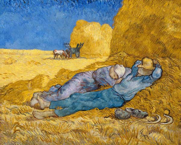 The Rest from Work (after Millet) from Vincent van Gogh