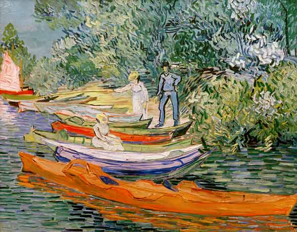 On the shore of the Oise in Auvers from Vincent van Gogh