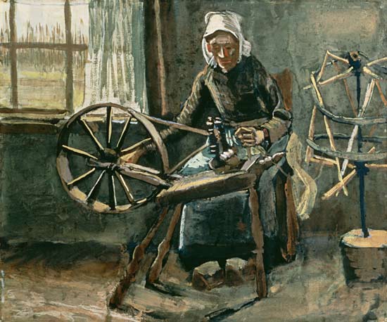 Peasant Woman Winding Bobbins from Vincent van Gogh