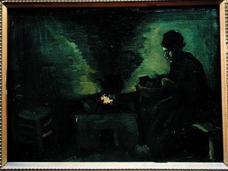 Peasant Woman by the Hearth from Vincent van Gogh