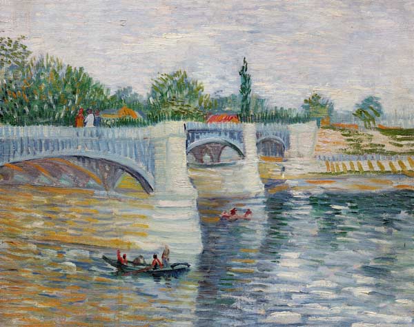 The his with the Pont de a La grandee from Vincent van Gogh
