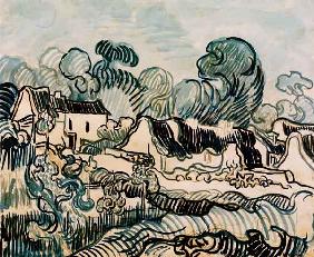 V.v.Gogh, Landscape w.Cottages / 1890