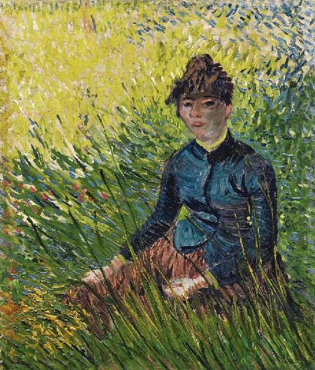 Woman in a wheat field (Femme dans un champ de blé)