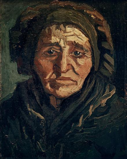 v.Gogh/Peasant woman/Woman w.bonnet/1884