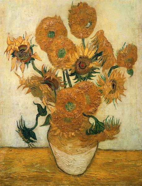 Fourteen Sunflowers in a Vase from Vincent van Gogh