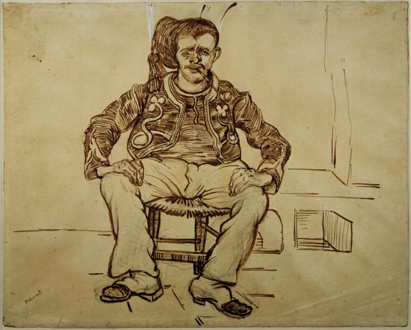 V.van Gogh, Zouave Sitting /Draw./ 1888 from Vincent van Gogh