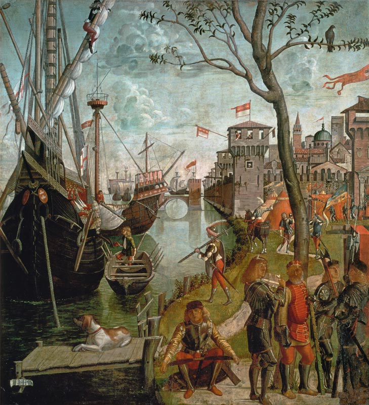 Arrival of Saint Ursula in Cologne During the Siege by the Huns (The Legend of Saint Ursula) from Vittore Carpaccio