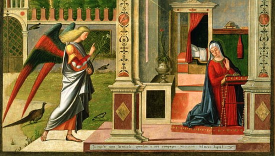 The Annunciation (detail of 120955) from Vittore Carpaccio