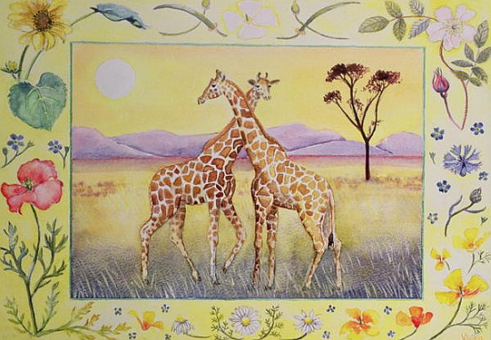 Giraffe (month of July from a calendar)  from Vivika  Alexander