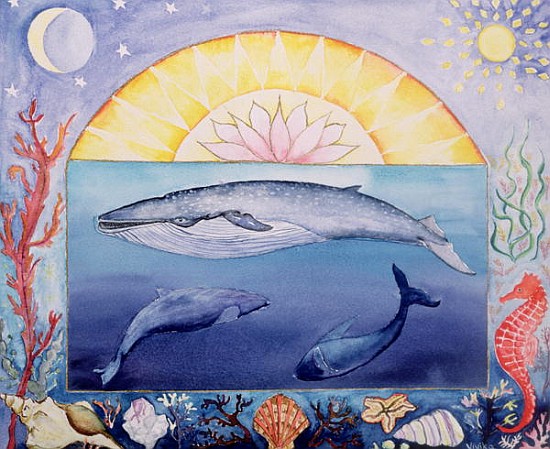 Whales (month of September from a calendar)  from Vivika  Alexander