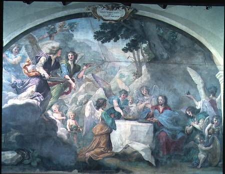 Christ served by Angels from Volterrano (eigentl. Baldassare Franceschini)