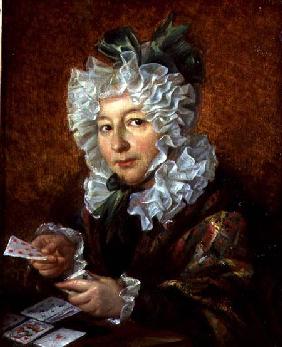 Portrait of a Woman Playing Patience