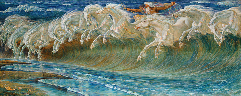 The Horses of Neptun from Walter Crane