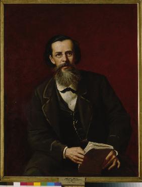 Portrait of the poet Apollon Maykov (1821-1897)