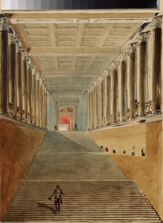 The Grand staircase of the Winter palace (Also known as Ambassador's staircase or Jordan staircase) from Wassili Sadownikow