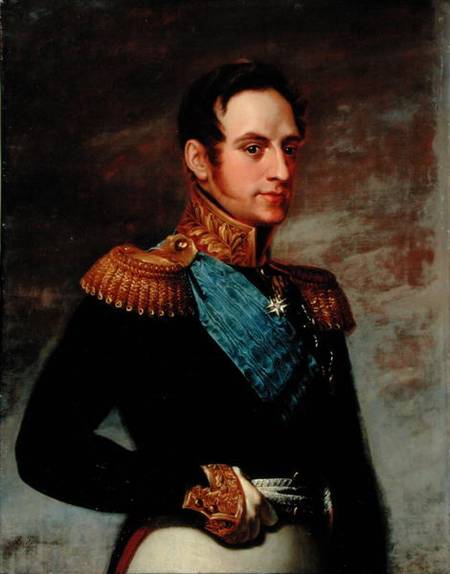 Portrait of Tsar Nicholas I (1796-1855) from Wassili Tropinin